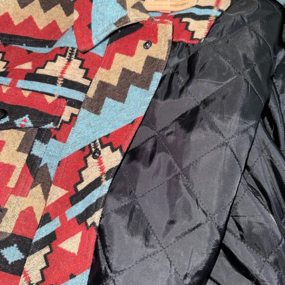 Powder River Outfitters Aztec Pattern Jacket - Turquoise & Red - Picture 5 of 5